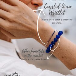 Aura Bracelet Collection for Women - 2mm SMALL (TINY) BEADS, Healing Crystals, Gemstones, and 925 Solid Silver Beads - Essential Women's Real Stone Bracelets - Image 8