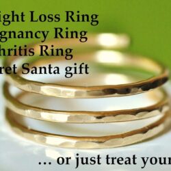 14k gold filled Adjustable wire wrap ring, thumb ring, pregnancy ring, Handmade in USA by Mu-Yin Jewelry (MEDIUM size 8) - Image 4
