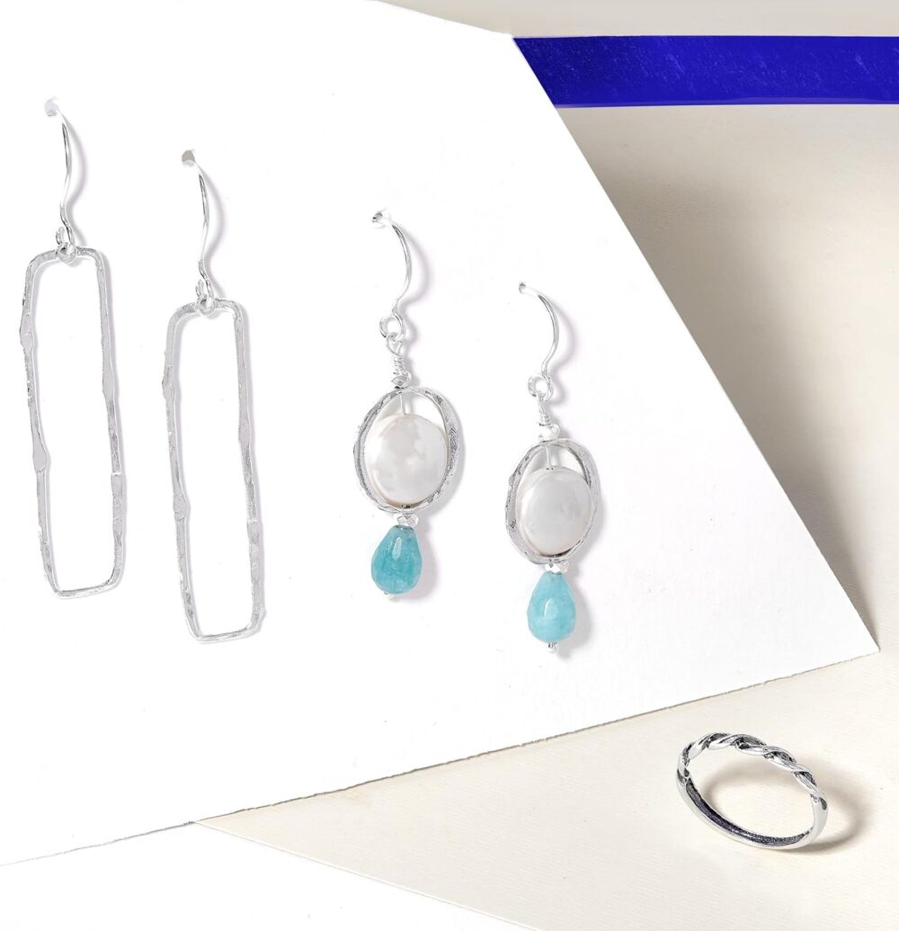 Silpada 'Balancing Act' Drop Earrings in Hammered Sterling Silver - Image 7