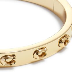 Coach Pegged C Logo Hinged Bangle Bracelet - Image 2