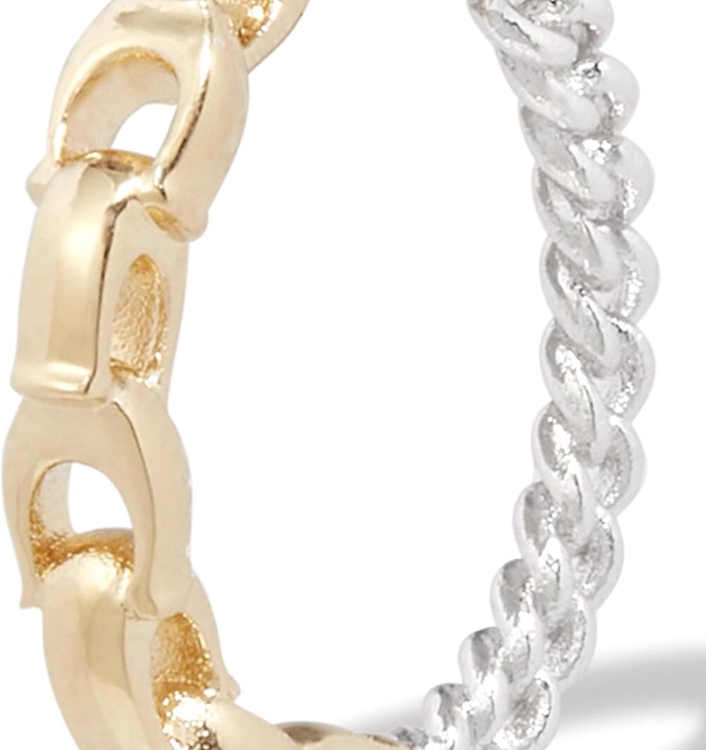 Coach Women's Signature Mixed Hoop Earrings - Image 3