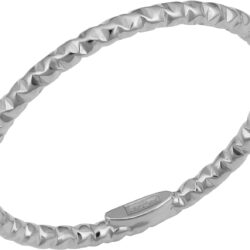 Kooljewelry 14k Yellow White or Rose Gold Minimalist Diamond-cut Band Knuckle Stacking Midi Ring (1.5 mm)