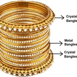 Efulgenz Boho Vintage Antique Gypsy Tribal Indian Oxidized Crystal Bracelets Bangle Set Jewelry - Image 5