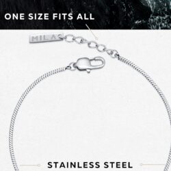 Men's Bracelets - Bracelet for Men | Unisize l Spanish (pulseras para hombres de plata), Alternative Sterling Silver Bracelets for Women and Men, Cool Bracelets, Thin/Small Bracelet, Gifts for Teenage Boys, Boyfriend Gifts, Mens Gifts, Sterling Silver Bracelet - Image 2