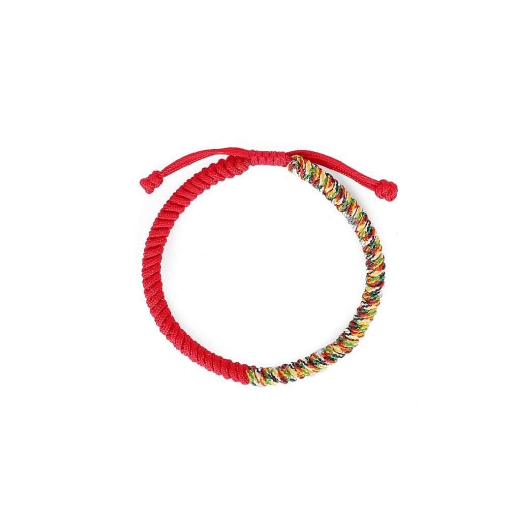 Small, Medium, Large Size-Handmade Tibetan Vajra Knot Lucky Red String Bracelet for Fate and Strong Protection Kabbalah jewelry for women and men and kids - Buddhist Bracelets