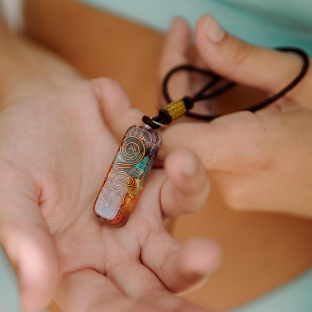 Orgone Chakra Healing Pendant - Adjustable Cord, 7 Chakra Stones Necklace for Energy Protection and Spiritual Healing - Image 9