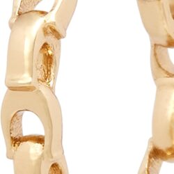 COACH Women's Signature Chain Hoop Earrings - Image 3