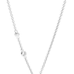 Fossil Women's Sterling Silver or Silver-Tone Stainless Steel Pendant Chain Necklace for Women