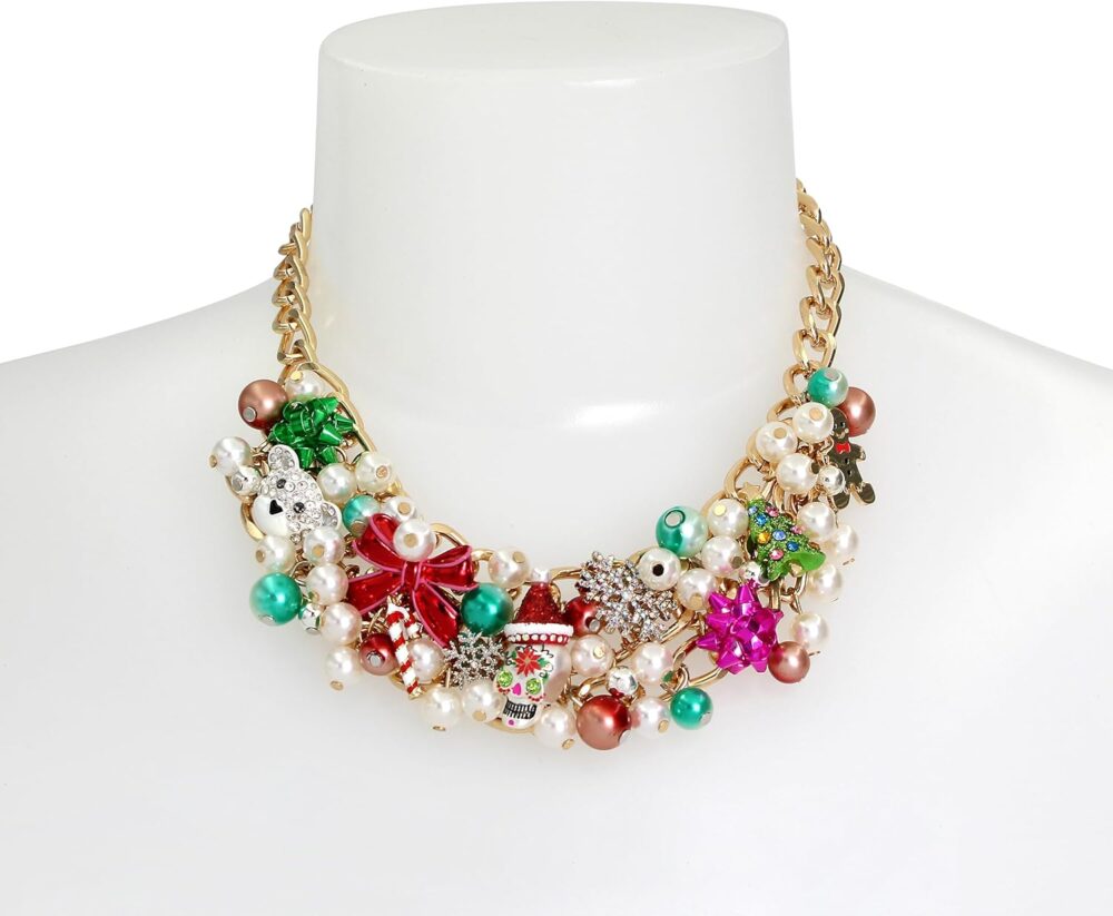 Betsey Johnson Womens Christmas Necklace - Image 3