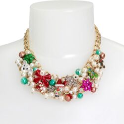 Betsey Johnson Womens Christmas Necklace - Image 3