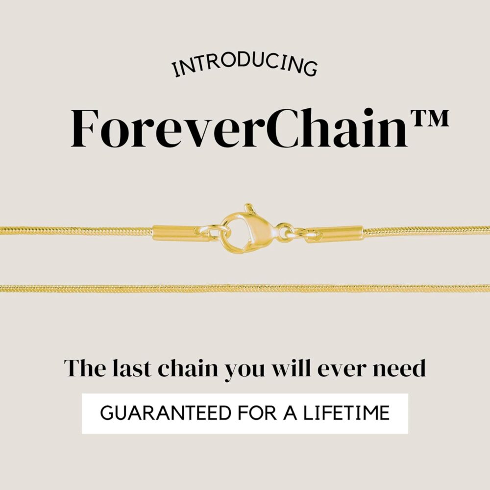KISPER 24k Gold Snake Chain Necklace – Thin, Dainty, Gold Plated Stainless Steel Jewelry for Women & Men with Lobster Clasp - Image 2