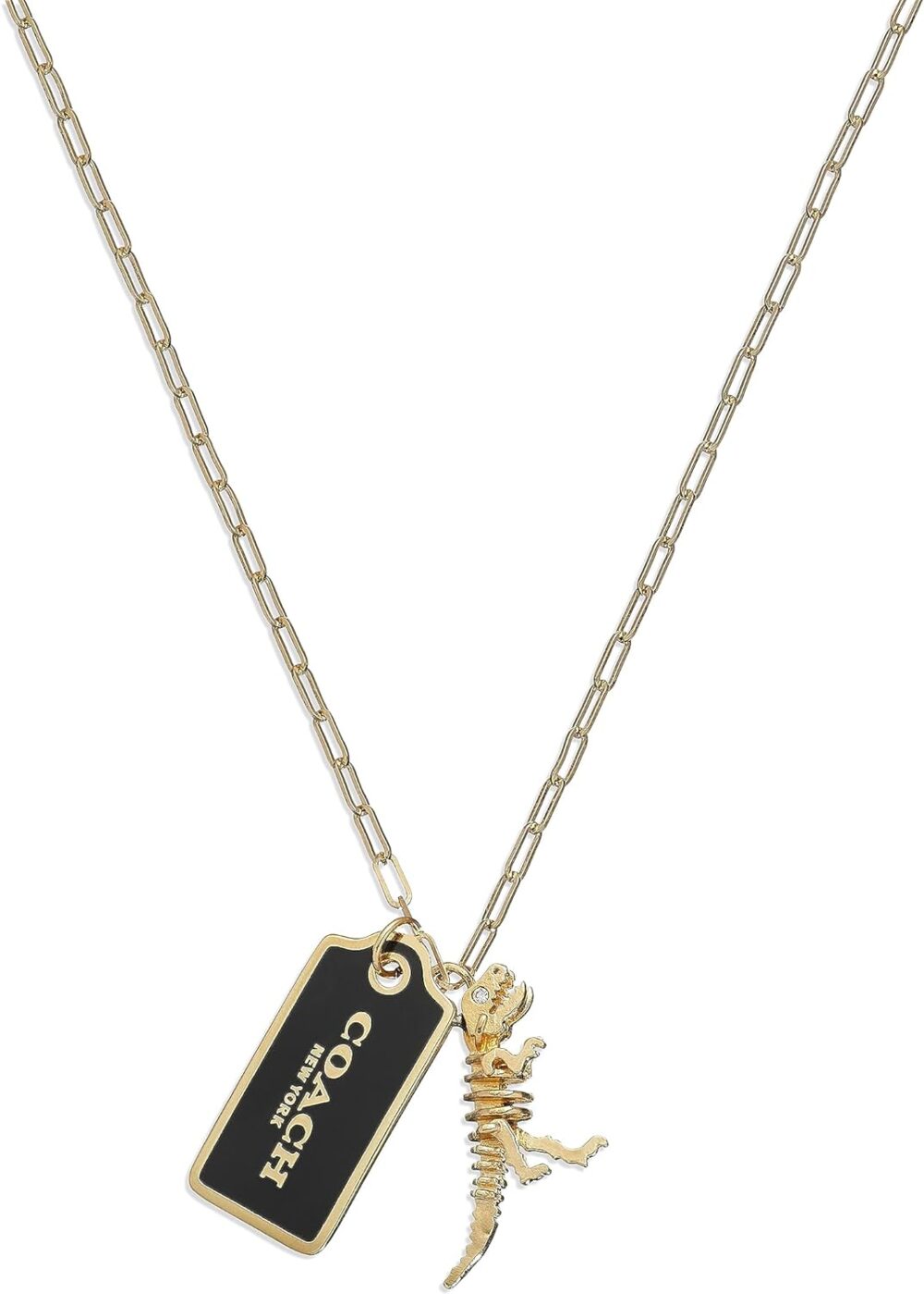 Coach Hangtag Short Pendant Necklace