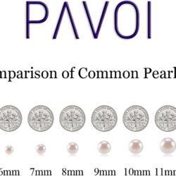 PAVOI Sterling Silver Round White Simulated Shell Pearl Necklace Strand | Pearl Choker Necklace | Jewelry for Women - Image 3