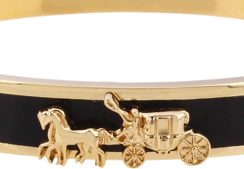 Coach Horse & Carriage Enamel Hinge Bracelet - Image 3