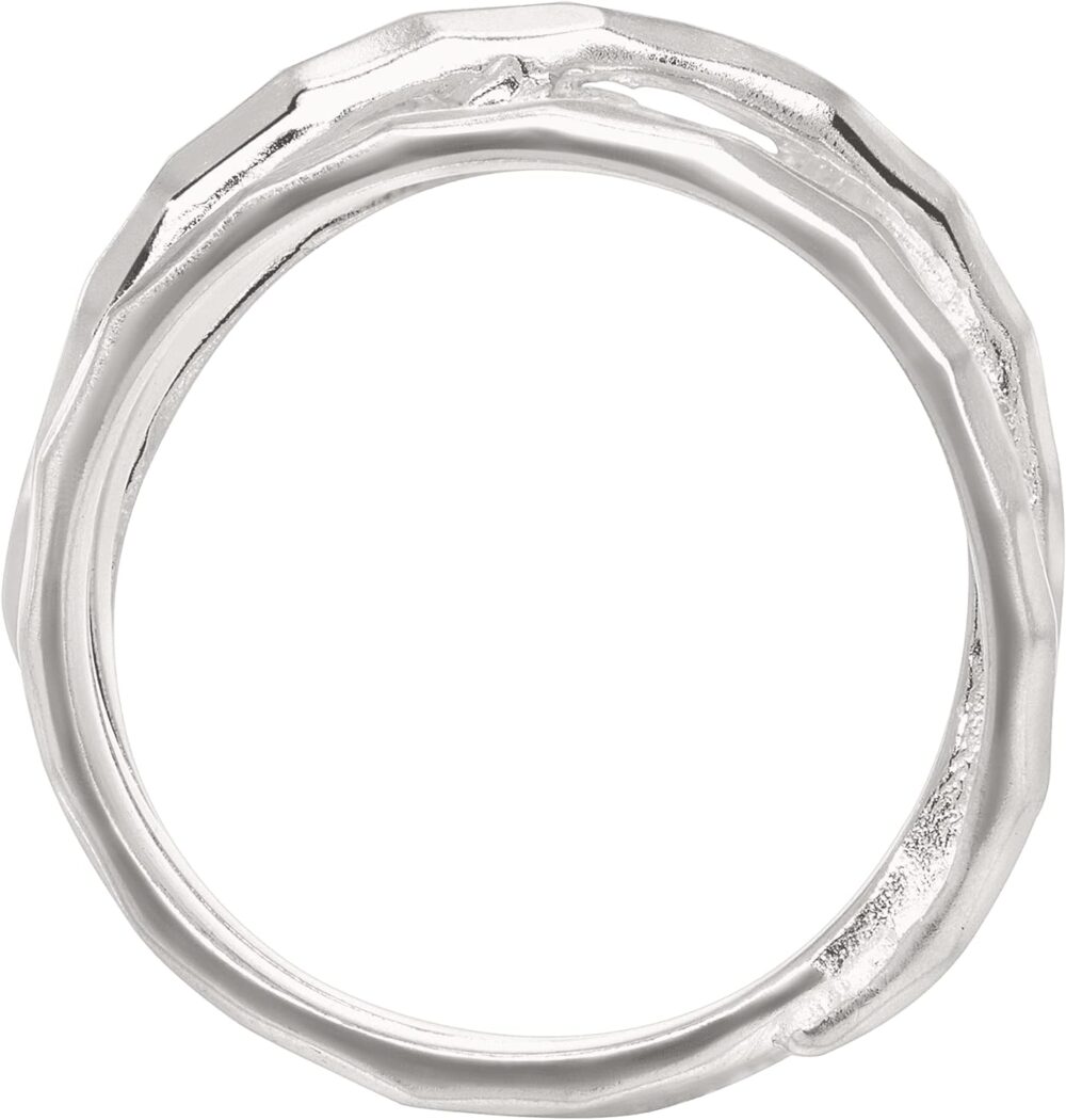 Silpada 'Wrapped Up' Overlapping Textured Band Ring in Sterling Silver - Image 3