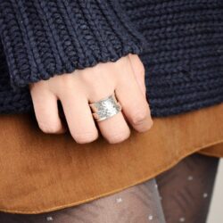 Boho-Magic 925 Sterling Silver Spinner Ring for Women | 3 Spinning Rings Bands | Fidget Meditation Anxiety | Wide Statement Chunky Jewelry Size 7-10.5 - Image 7