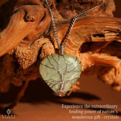 Heart Necklace for Women, Handmade Green Aventurine Crystal Pendant Birthstone Necklaces for Chakra Healing Good Luck Meditation, Tree of Life Crystal Jewelry Birthday Gifts for Women and Men - Image 6