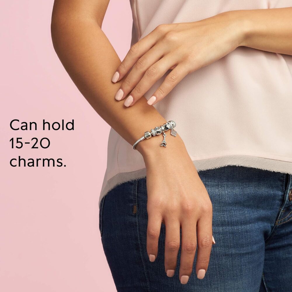 Pandora Jewelry Iconic Moments Snake Chain Charm Bracelet - Image 7