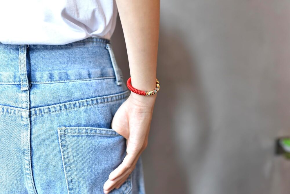 Small, Medium, Large Size-Handmade Tibetan Vajra Knot Lucky Red String Bracelet for Fate and Strong Protection Kabbalah jewelry for women and men and kids - Buddhist Bracelets - Image 3