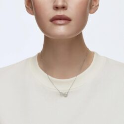 SWAROVSKI Infinity Twist Jewelry Collection, Bracelets & Necklaces, Rhodium & Rose Gold Tone Finish, Clear Crystals - Image 4