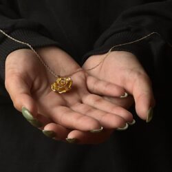Eternal Necklace 24k Gold Dipped Forever Rose Necklace - Image 5