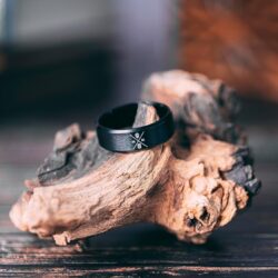 Memento Mori Ring - Stainless Steel Skull Ring For The Practicing Stoic - Black Momento Mori Ring With Minimalist Logo Design, Pinky Ring For Men Women - Image 5