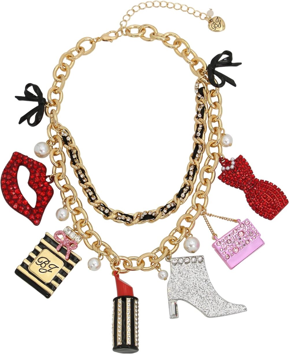 Betsey Johnson Womens Going All Out Necklace