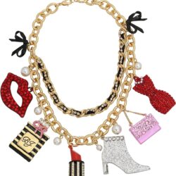 Betsey Johnson Womens Going All Out Necklace