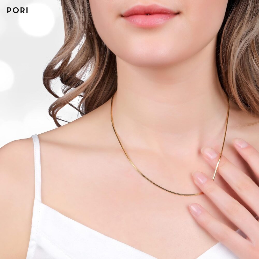 PORI JEWELERS 925 Sterling Silver 1.5MM Magic 8 Sided Italian Snake Chain - Women - Made In Italy - Image 3