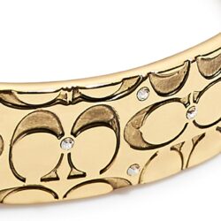 Coach Quilted C Hinged Bangle Bracelet - Image 2