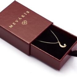 14K Real Gold Necklace For Women - Gift For Wife Girlfriend Mom - Real Pearl Necklace - Moon Heart Charm - Image 6