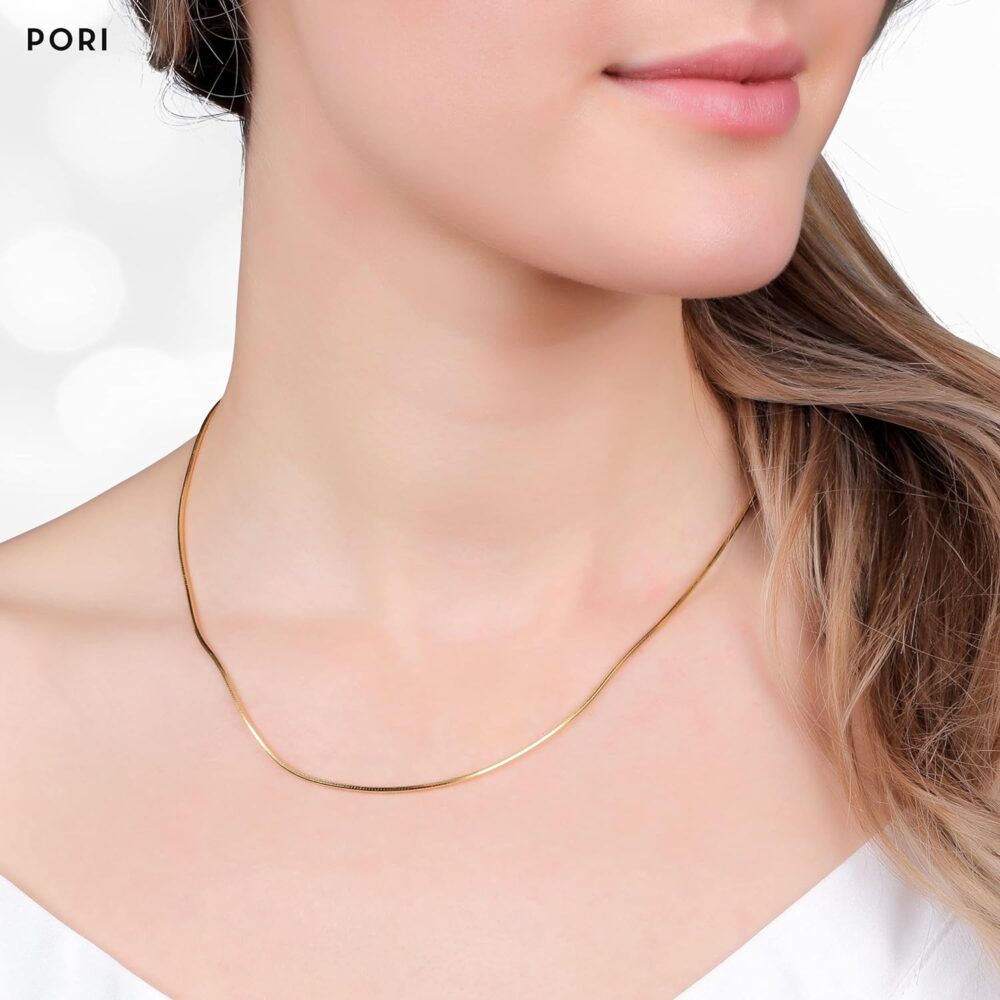 PORI JEWELERS 925 Sterling Silver 1.5MM Magic 8 Sided Italian Snake Chain - Women - Made In Italy - Image 2