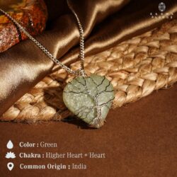 Heart Necklace for Women, Handmade Green Aventurine Crystal Pendant Birthstone Necklaces for Chakra Healing Good Luck Meditation, Tree of Life Crystal Jewelry Birthday Gifts for Women and Men - Image 4
