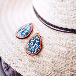 Wooden Earrings for Women - Boho Earrings for Women - Dangly Earrings - Statement Earrings - Wood Earrings - Funky Earrings - Mothers Day Gifts for Her - Womens Earrings Trendy - Bohemian Earrings