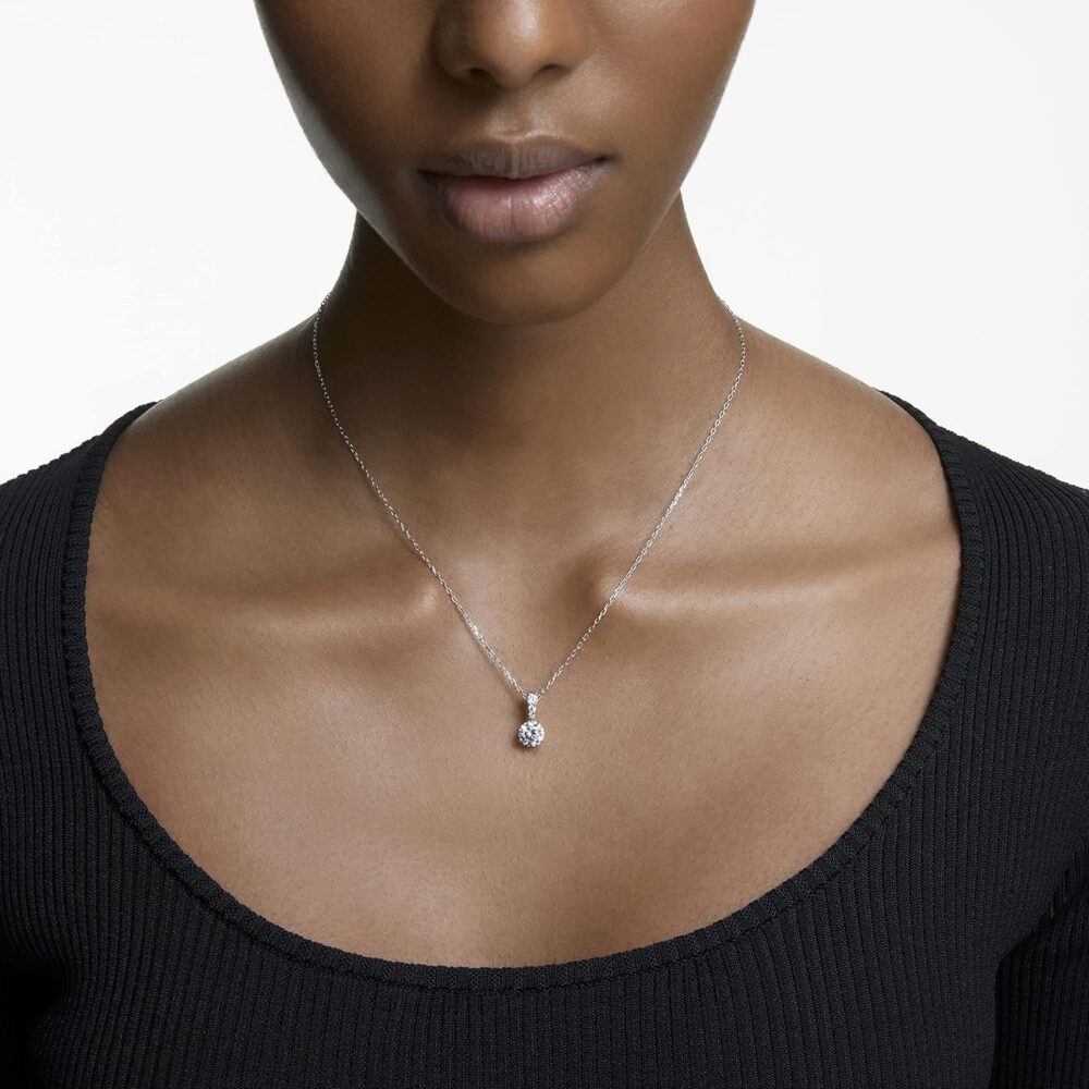 Swarovski Solitaire Crystal Necklace and Earrings Jewelry Collection - Image 4