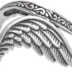 NOVICA Artisan Handmade .925 Sterling Silver Cocktail Ring Feathered Wings Indonesia 'Winged Glory' - Image 2