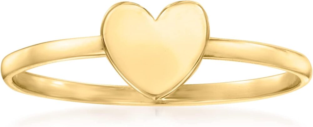 Canaria 10kt Yellow Gold Heart Ring