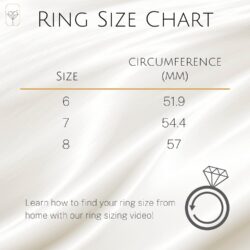 MAX + STONE 10k Solid Gold Gemstone Ring for Women | Birthstone Rings with White Sapphire Accent Stones | Hypoallergenic Statement Cocktail Rings in Sizes 6 to 8 - Image 4