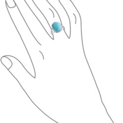 Bling Jewelry Personalized Large Oval Cabochon Bezel Gemstone Split Shank Boho Statement Pink Quartz Labradorite Moonstone Ring For Women Teen .925 Sterling Silver Customizable - Image 4