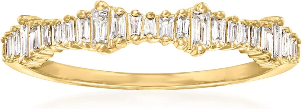 Ross-Simons 0.20 ct. t.w. Baguette Diamond Ring in 14kt Gold