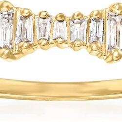 Ross-Simons 0.20 ct. t.w. Baguette Diamond Ring in 14kt Gold
