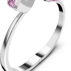 SWAROVSKI Lucent Bangle Bracelet Jewelry Collection, Pink Crystals - Image 2