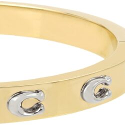Coach Women's Pegged C Logo Hinged Bangle Bracelet - Image 3