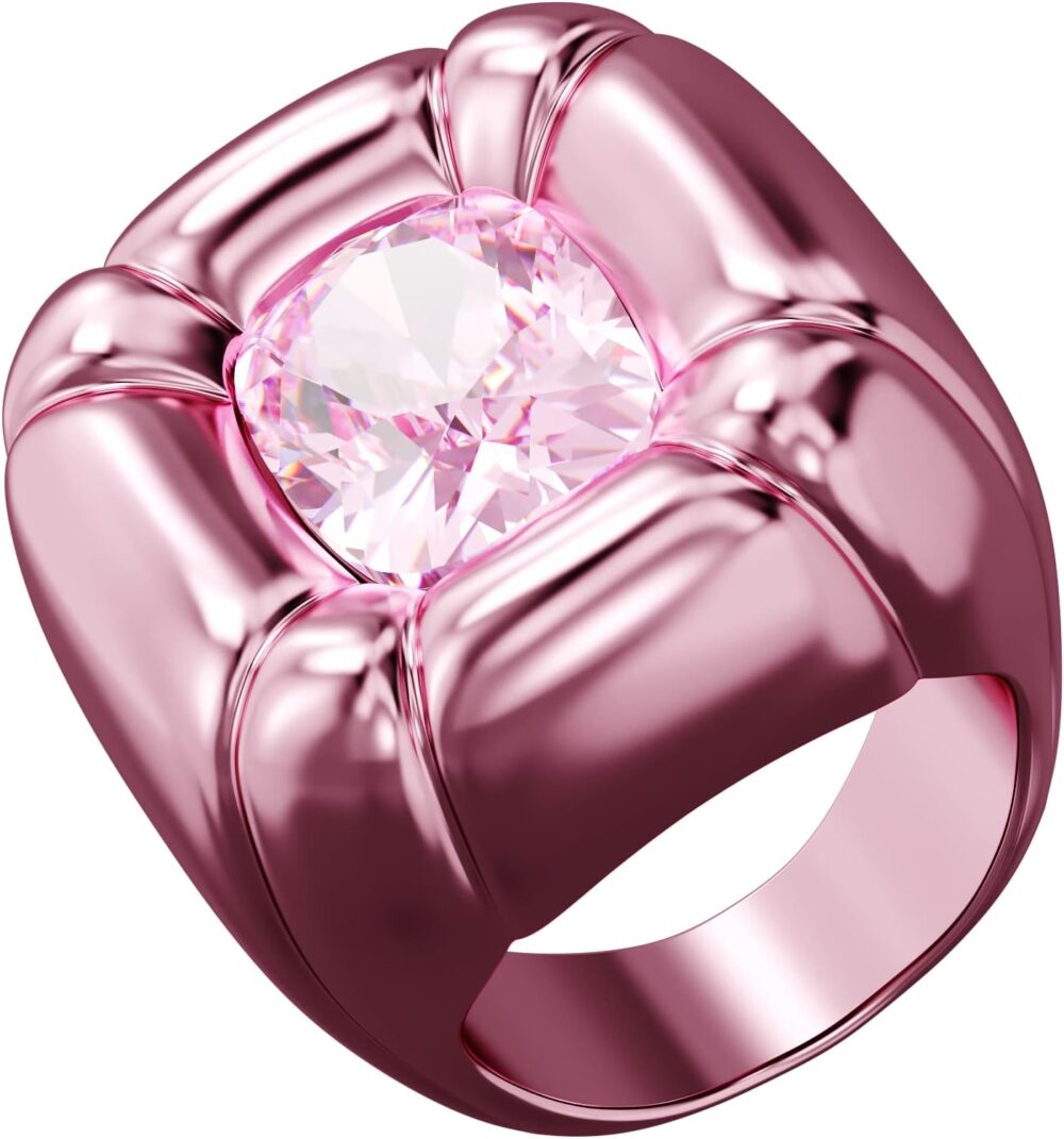 Swarovski Dulcis Cocktail Ring Jewelry Collection, Pink Crystals