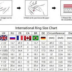 STARCHENIE Celtic Knot Ring for Women 925 Sterling Silver 3-Stone Promise Ring Size 5-10 - Image 6