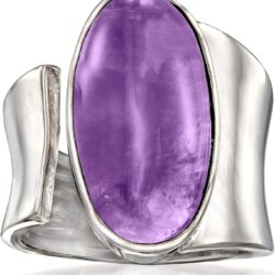 Ross-Simons 10.00 Carat Amethyst Wrap Ring in Sterling Silver