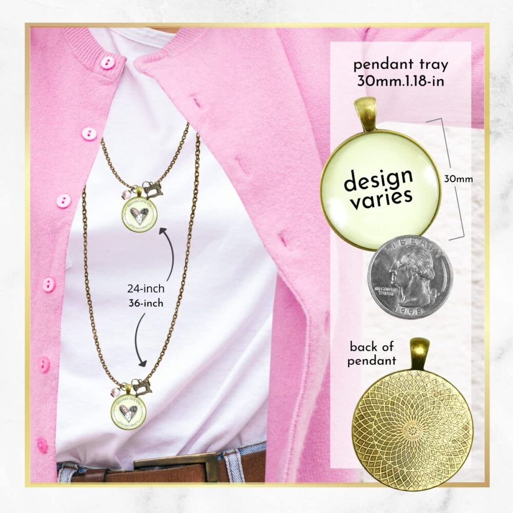 Quilters Necklace Blessed are Piecemakers Seamstress Faith Jewelry for Women 36" Chain - Handmade Pendant, Vintage Bronze Sewing Machine Charm, Thoughtful Packaging with Message Card & Gift Box - Image 8