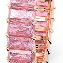 Swarovski Matrix Crystal Ring Collection, Pink Crystal, Rose Gold-Tone Finish - Image 3