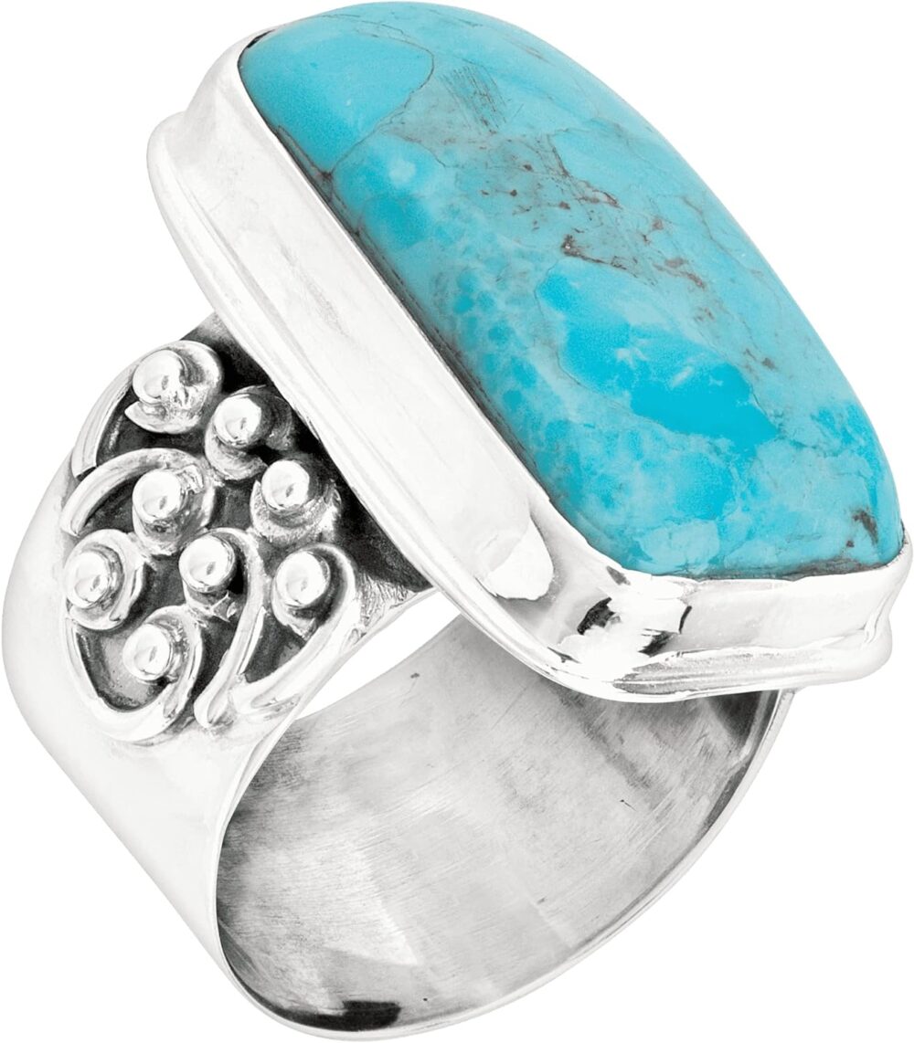 Silpada 'Big Spring' Compressed Mojave Turquoise Statement Ring in Sterling Silver - Image 2