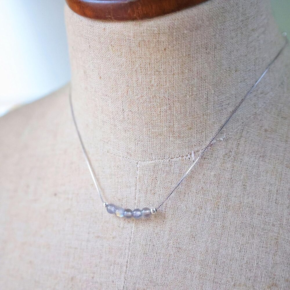 Moonstone Crystal Pendant Handmade Necklace for Women, June Birthstone, 925 Sterling Silver Chain, Yoga Crystal Stone Jewelry (moonstone) - Image 2